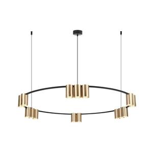 Lustră pe cablu GENESIS 15xGU10/8W/230V auriu imagine