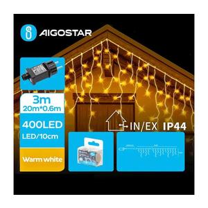 Instalație LED de Crăciun de exterior 400xLED/8 funcții 23x0, 6m IP44 alb cald imagine
