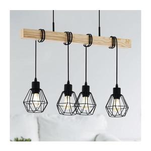 Eglo 43132 - Lustră pe cablu TOWNSHEND 4xE27/60W/230V basket imagine