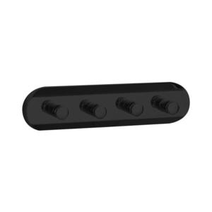 Suport de perete pentru prosoape Aqualine SAMBA 21 cm negru imagine