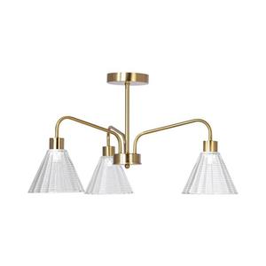 Lustră pe tijă 3xE27/60W/230V auriu imagine