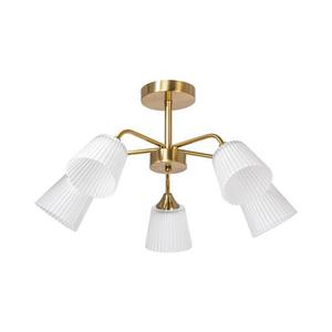 Lustră pe tijă 5xE14/60W/230V auriu imagine