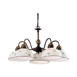 Lustră pe lanț Kolarz 731.85.16 NONNA 5xE27/75W/230V albastru imagine