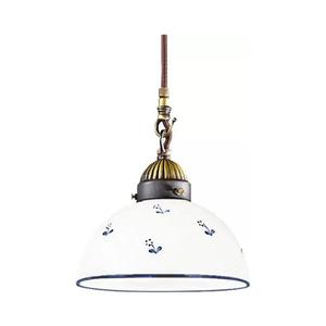 Lustră pe cablu Kolarz 731.30.16 NONNA 1xE27/75W/230V d. 20 cm albastru imagine