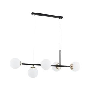 Lustră pe cablu DANSA 5xE14/10W/230V negru/auriu imagine