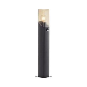 Lampă de exterior with sensor Brilliant MINOU 1xE27/10W/230V IP44 negru/fumuriu imagine