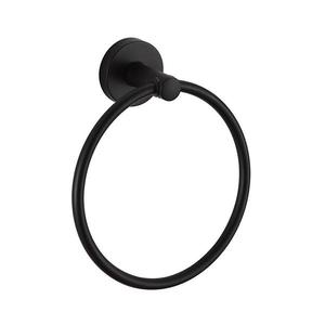 Suport de perete pentru prosoape Aqualine SAMBA d. 15, 5 cm negru imagine