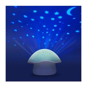 Proiector cu sunete PABOBO STAR MUSHROOM 3xAA albastru imagine