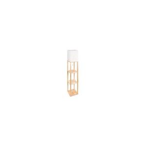 Lampadar cu rafturi 1xE27/60W/230V alb/maro imagine