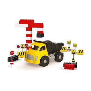 Camion mină + 40 de cuburi și indicatoare rutiere imagine