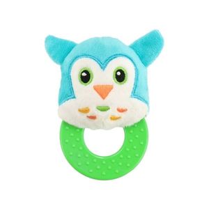 Baby Mix Baby pluș zornăitor cu teether Bufniță imagine