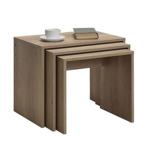 Masă pliabilă SHP Light Walnut, 3 buc, maro deschis imagine