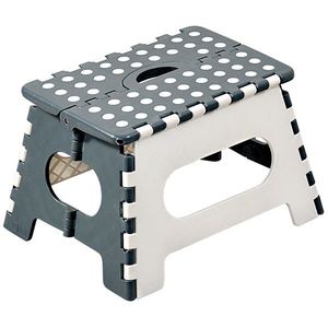 Kesper 70533 Taburet pliabil, alb/gri, 35 x 22 x27 cm imagine
