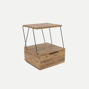 Măsuță de noptieră Tekoba Pine, naturală imagine