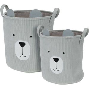 Set de coșuri textile pentru copii Hatu Bear , 2buc imagine