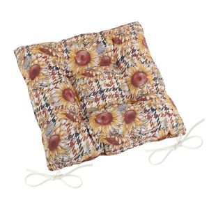Pernă de scaun Bellatex EMA matlasată Floarea soarelui, 40 x 40 cm imagine