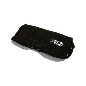 New Baby Manșon din fleece pentru cărucior , negru- gri imagine
