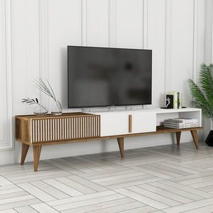 Masă TV Milan Alt White, alb imagine