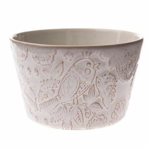 Bol din ceramică Bird, 550 ml, albă imagine