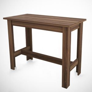 Masă de sufragerie Barra Walnut, maro închis imagine