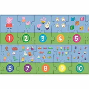 Trefl Puzzle educațional Numere Peppa Pig, 20piese imagine