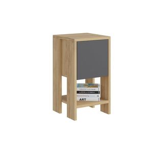Măsuță de pat Ema Oak, maro deschis imagine