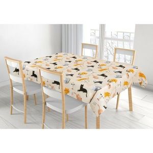Bellatex față de masă Adéla Kitty galben , 100 x100 cm imagine