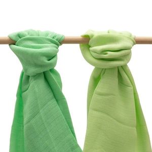 New Baby Scutece de bumbac verde deschis șiînchis, 70 x 80 cm, set de 2 imagine
