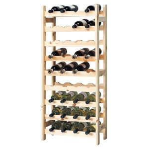 Kesper 69360 Raft pentru vin 36 sticle pin, 120 x51 x 27 cm imagine
