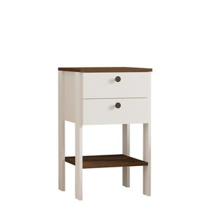 Măsuță de noptieră Ruzisa Walnut, maro închis imagine