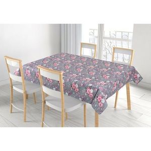 Bellatex față de masă Adéla Flori roz trandafir , 120 x 140 cm, gri imagine