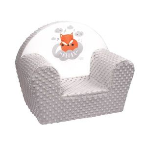 New Baby Baby Minky Fox fotoliu gri , 42 x 53 cm, gri imagine