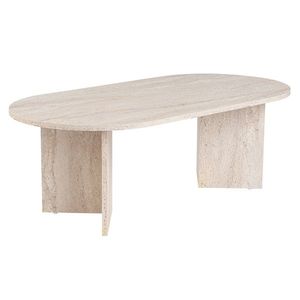 Masă de cafea Sable Travertine, bej imagine