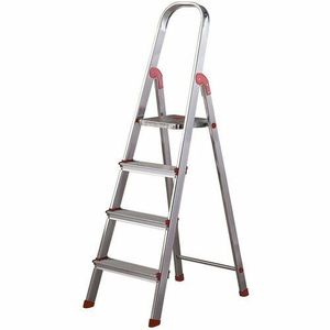 Scară din aluminiu pentru uz profesional Rolser Unica, 4 trepte, 4 trepte imagine
