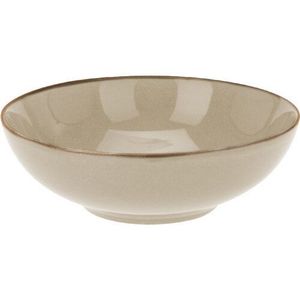 Farfurie de gresie ceramică Glaze, diametrul 24, 5 cm, bej, bej imagine