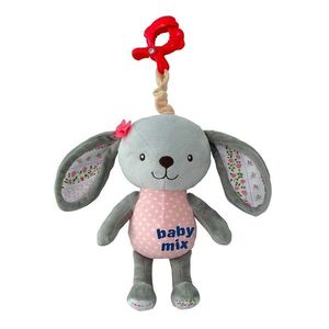 Baby Mix Baby jucărie de pluș cu mașină de jucatiepure imagine