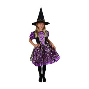 Rappa Costum pentru copii Vrăjitoare violet, mărimea 3.5 mm, w. S imagine