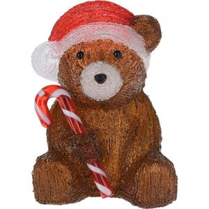 Decorațiune LED de Crăciun Ursuleț Candy, 24cm imagine