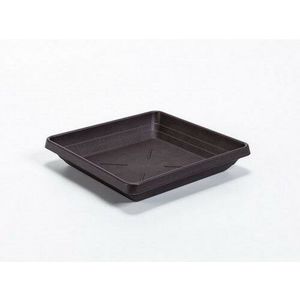 Ghiveci de flori Plastia Lotus 60 x 60, ciocolată imagine