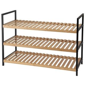 Suport pentru pantofi Bamboo, 3 rafturi, 70 x 48, 5 x 30 cm imagine