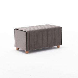 Taburet Mabel Pouf Mink, gri imagine