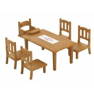 Sylvanian Families Furniture - masă cu scaune imagine