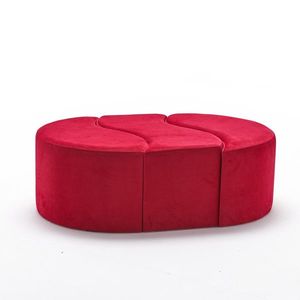 Taburet Alya Pouf Roșu, roșu imagine