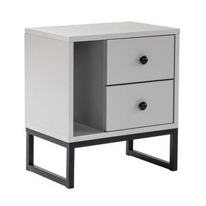 Măsuță de noptieră Glimmer Grey, gri imagine