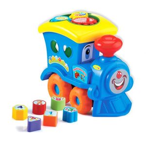 Baby Jigsaw pentru cei mici Locomotivă, 30 cm imagine