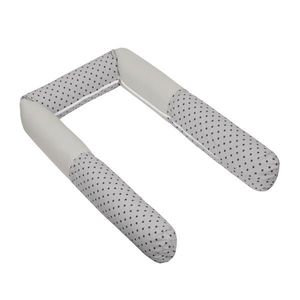 Bellatex Crib Mantinet cilindru Stars gri, 240 cm imagine