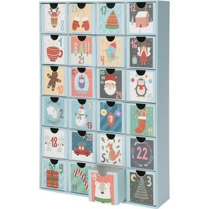 Calendar de advent din hârtie Winter moments, 25, 7 x 6, 4 x 38, 3 cm imagine