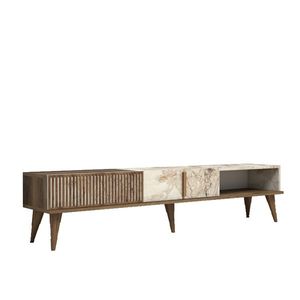 Masă TV Milan White Marble, bej imagine
