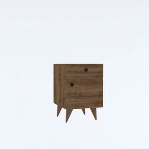 Măsuță de noptieră Pila Walnut, naturală imagine