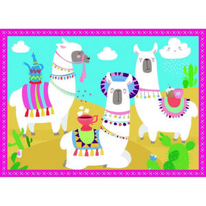 Trefl Puzzle Happy Llamas, 4 piese imagine